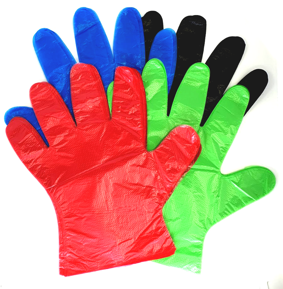 Перчатки ПНД цветные